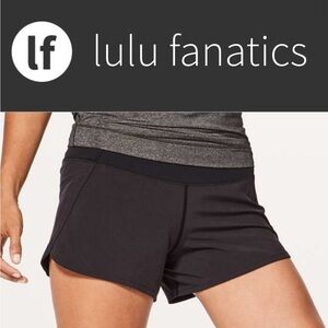 lululemon athletica Women's Black Run Times Shorts size 6